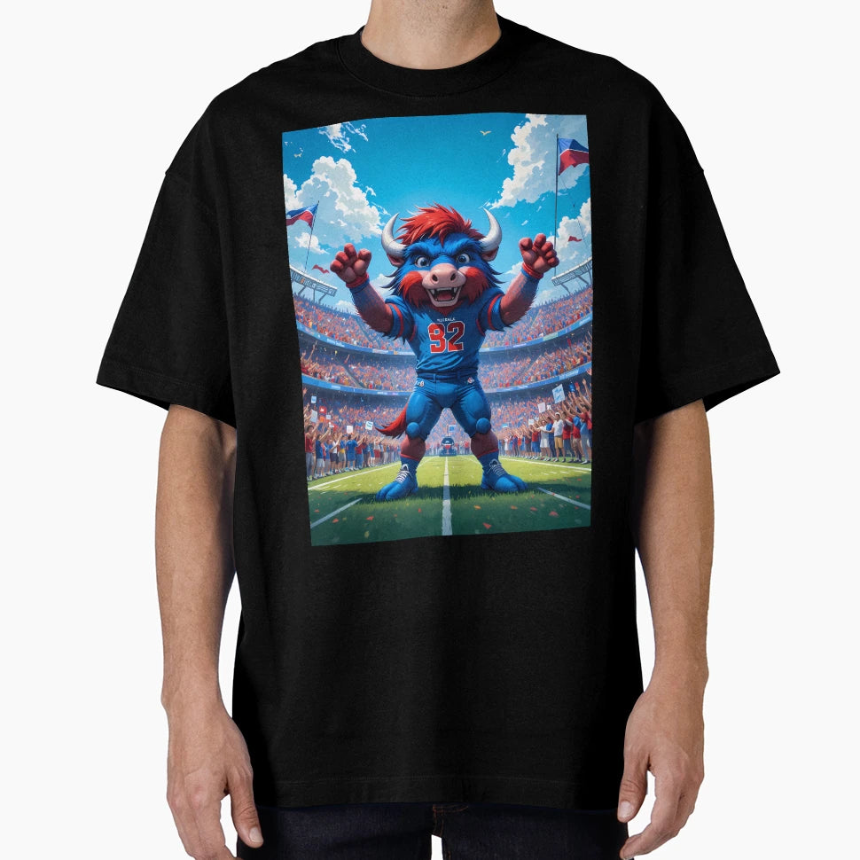 Happy Buffalo Bills Displaying Pride T-Shirt - Novelty Apparel for Adults - T-Shirt, Sweatshirt, Hoodie