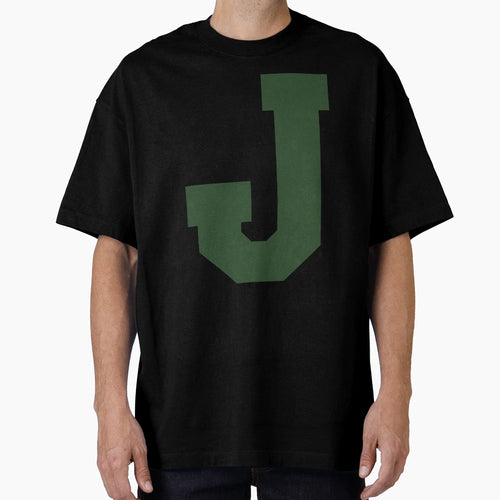 Alphabet Green J Sports Letter J T-Shirt - Fun Novelty Design for Adults - T-Shirt, Sweatshirt, Hoodie