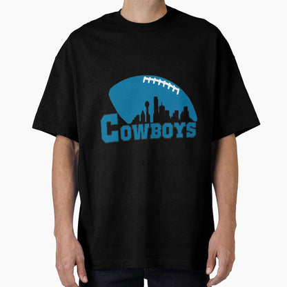 Dallas Football Skyline Fan Art T-Shirt - Streetwear Style Unisex - T-Shirt, Sweatshirt, Hoodie