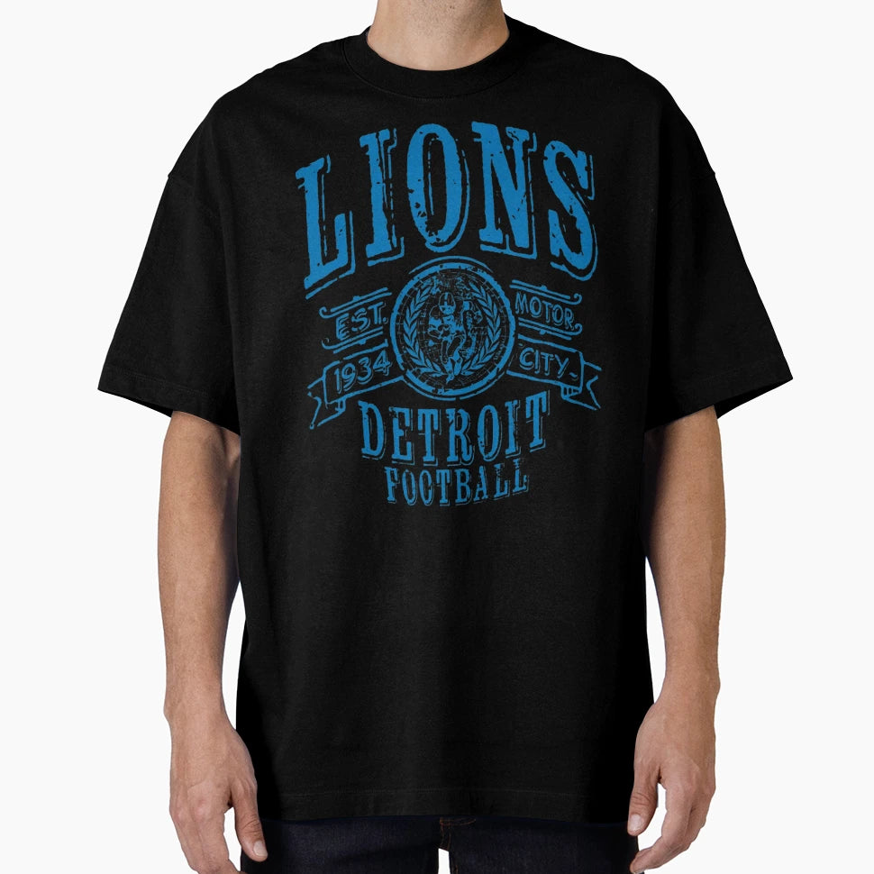 Football Detroit Lions T-Shirt - Novelty Apparel for Adults - T-Shirt, Sweatshirt, Hoodie
