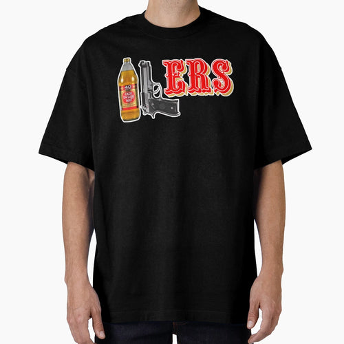40 9 Ers 40Oz 9Mm T-Shirt - Trendy Graphic for Adults - T-Shirt, Sweatshirt, Hoodie
