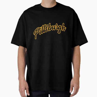 Pittsburgh Script Logo T-Shirt - Unique Graphic Men Women - T-Shirt, Sweatshirt, Hoodie