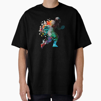 Painted Footballer T-Shirt - Casual Everyday Wear Men Women - T-Shirt, Sweatshirt, Hoodie