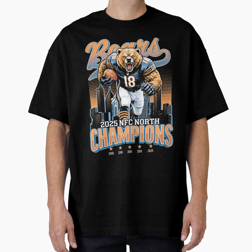 Chicago Bears Nfc North Champions T-Shirt - Unique Graphic Men Women - T-Shirt, Sweatshirt, Hoodie