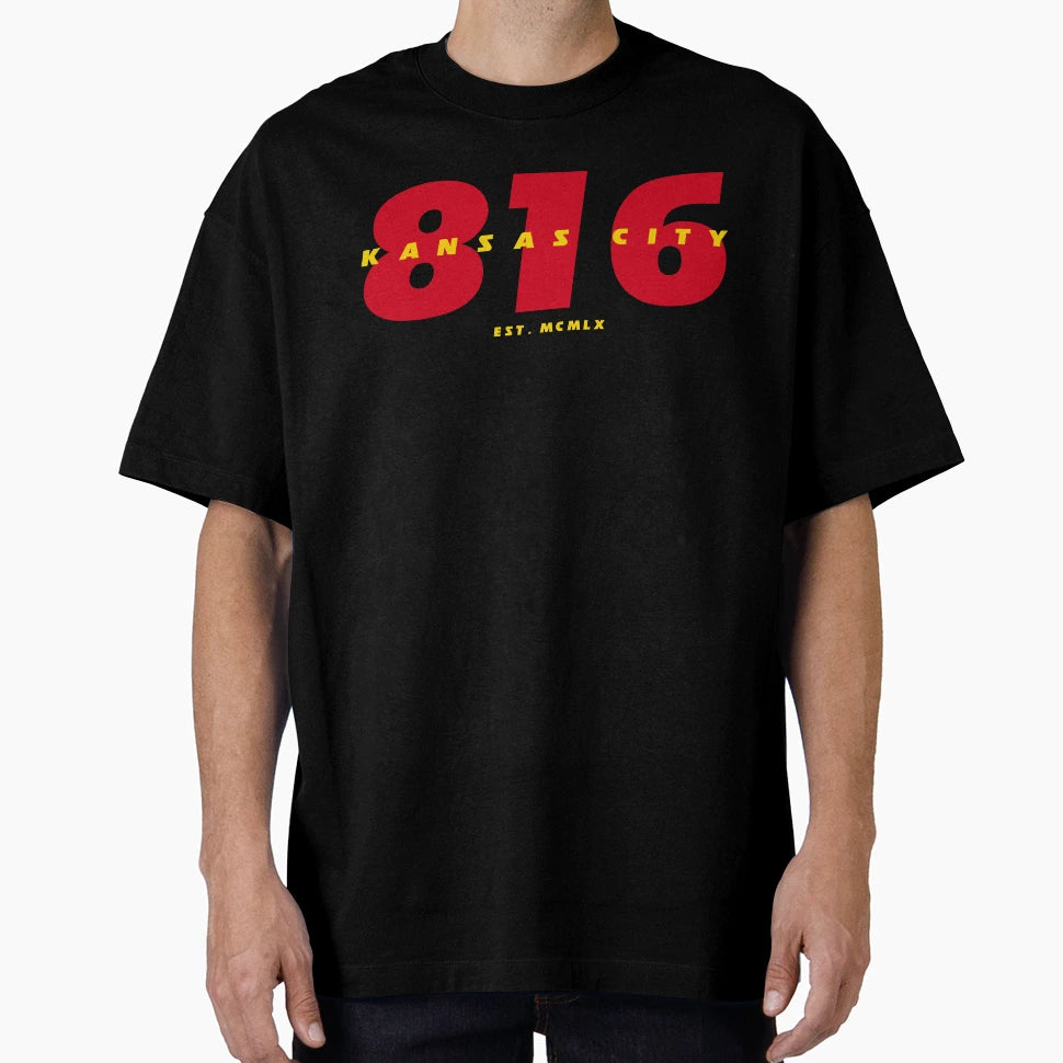 816 Kansas City Football T-Shirt - Streetwear Style for Adults - T-Shirt, Sweatshirt, Hoodie