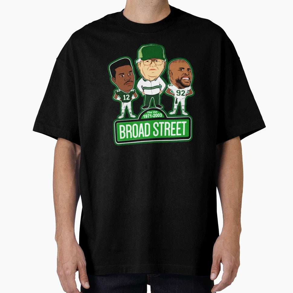 Broad Street Philadelphia Football T-Shirt - Fun Novelty Design Unisex - T-Shirt, Sweatshirt, Hoodie