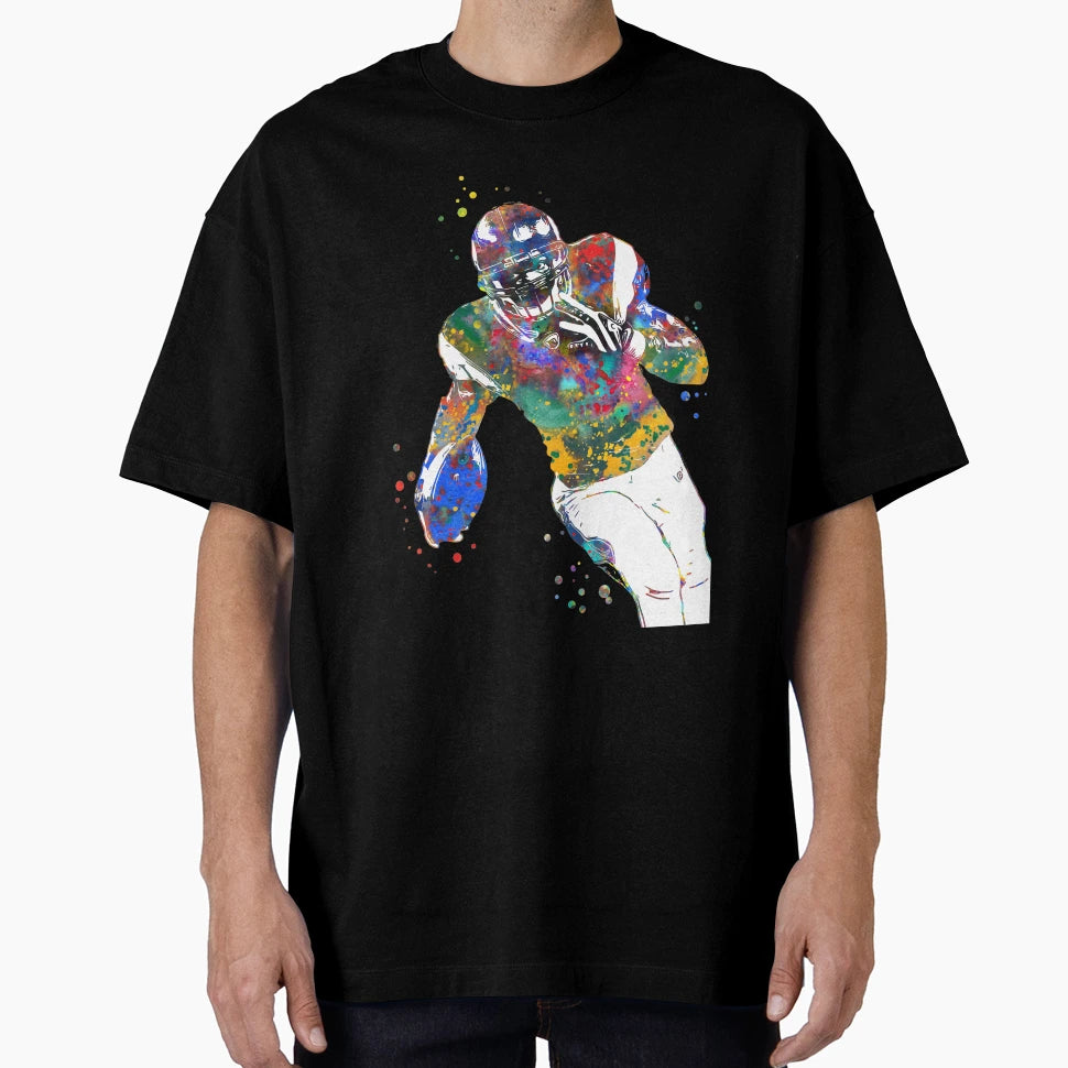American Football Player T-Shirt - Custom Art Print Unisex - T-Shirt, Sweatshirt, Hoodie