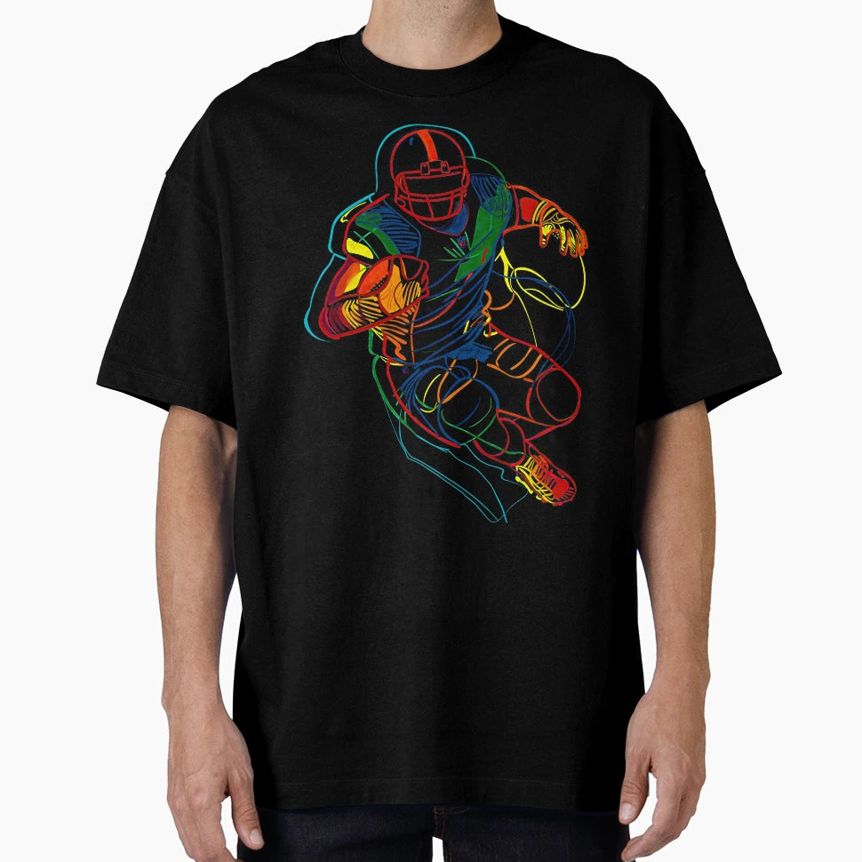 Art Colorful Drawing American Football T-Shirt - Fun Novelty Design Unisex - T-Shirt, Sweatshirt, Hoodie