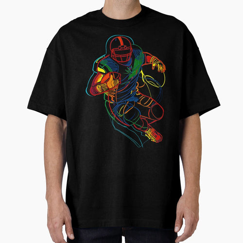 Art Colorful Drawing American Football T-Shirt - Fun Novelty Design Unisex - T-Shirt, Sweatshirt, Hoodie