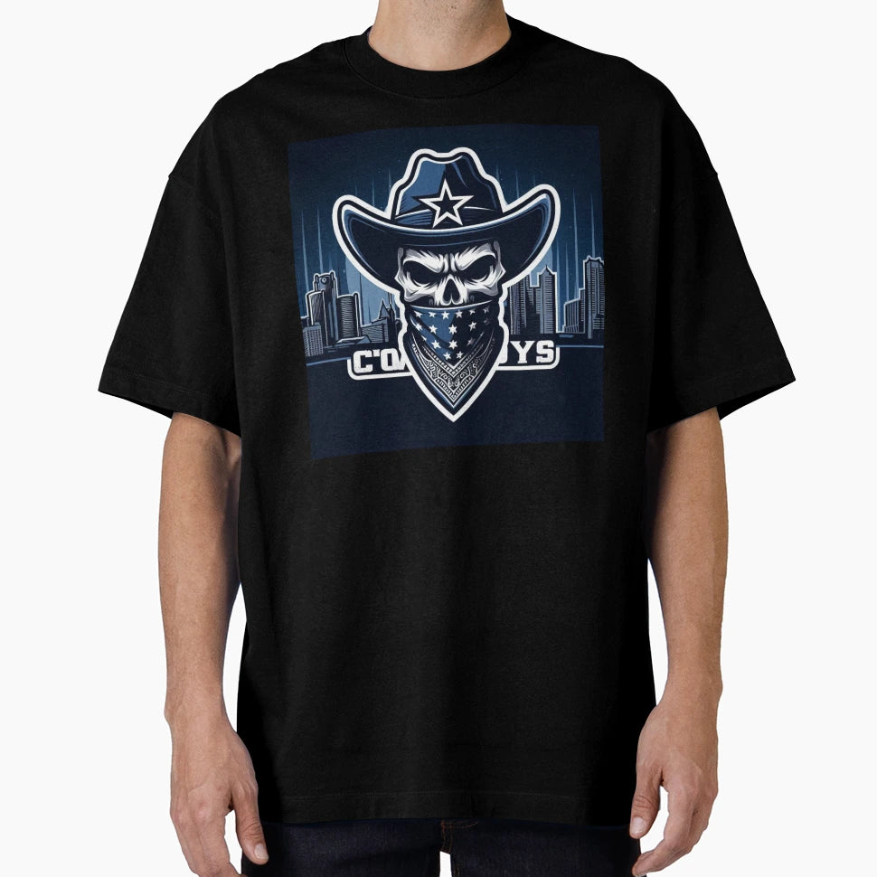 Rebel Rider Skull Cowboy Collection T-Shirt - Fun Novelty Design Unisex - T-Shirt, Sweatshirt, Hoodie