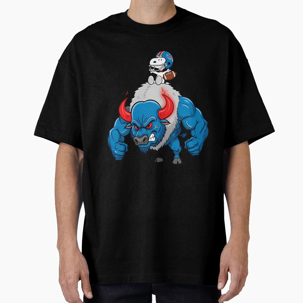 Buffalo And Snoopy Bills Football T-Shirt - Streetwear Style Unisex - T-Shirt, Sweatshirt, Hoodie
