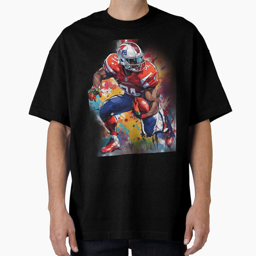 Rushing American Football T-Shirt - Trendy Graphic for Adults - T-Shirt, Sweatshirt, Hoodie