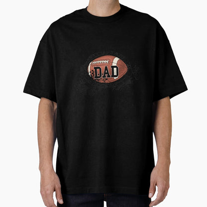 Dad Football American Football Lover T-Shirt - Minimalist Print Men Women - T-Shirt, Sweatshirt, Hoodie