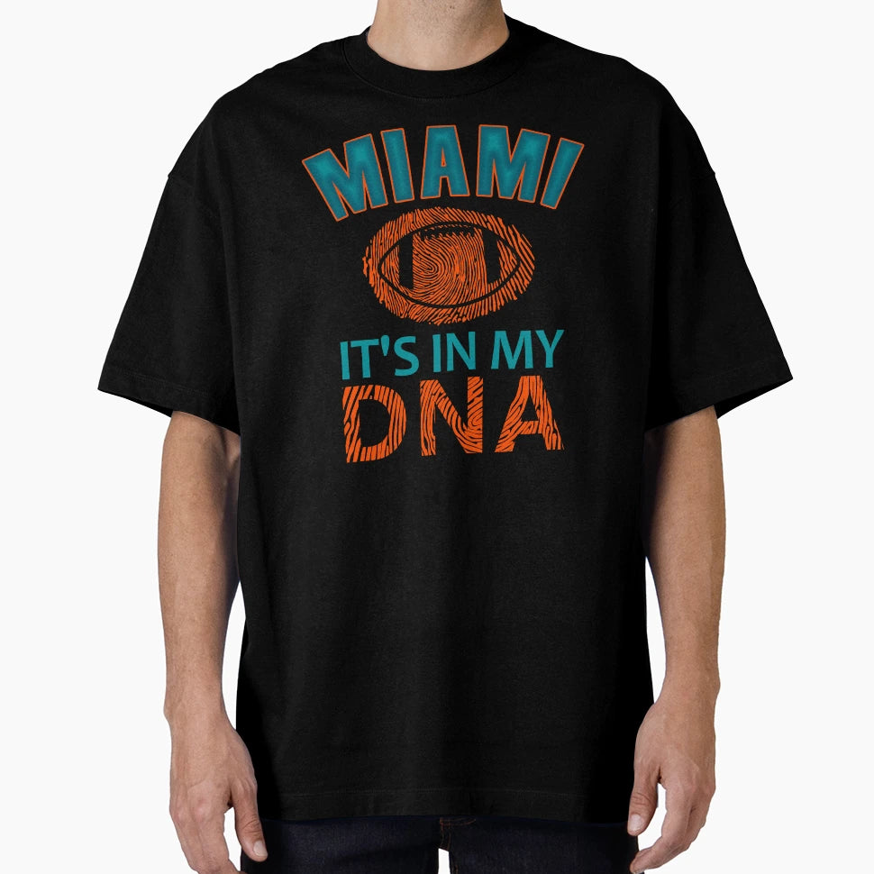 Miami Pro Football Funny Dna T-Shirt - Fun Novelty Design Unisex - T-Shirt, Sweatshirt, Hoodie