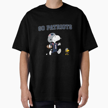New England Patriots Snoopy Go T-Shirt - Casual Everyday Wear Unisex - T-Shirt, Sweatshirt, Hoodie