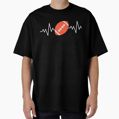 Football Heartbeat T-Shirt - Trendy Graphic Men Women - T-Shirt, Sweatshirt, Hoodie