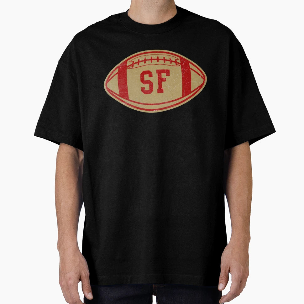 San Francisco Throwback Football T-Shirt - Fun Novelty Design for Adults - T-Shirt, Sweatshirt, Hoodie