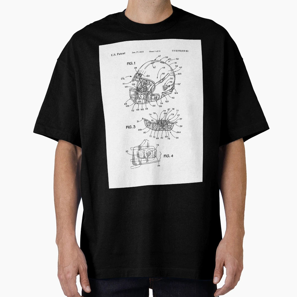American Football Patent T-Shirt - Fun Novelty Design Unisex - T-Shirt, Sweatshirt, Hoodie