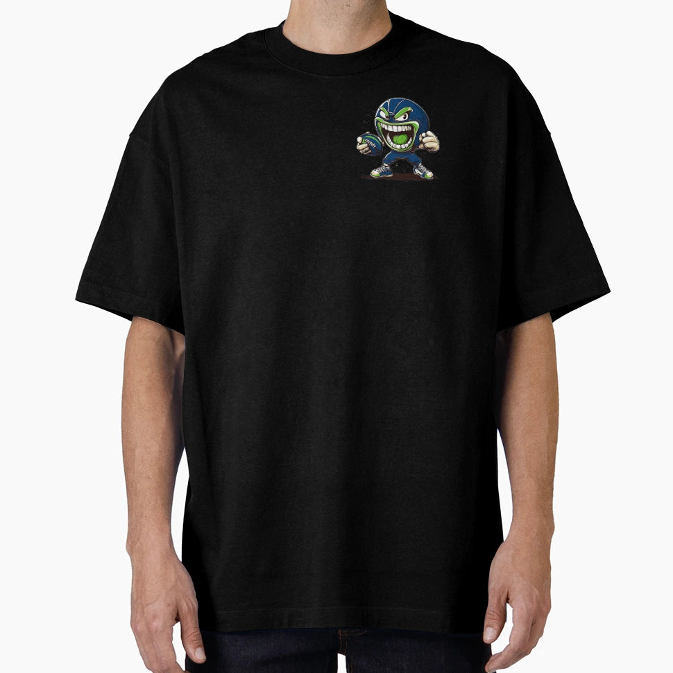 Funny Seattle Seahawks Football Player T-Shirt - Custom Art Print Unisex - T-Shirt, Sweatshirt, Hoodie