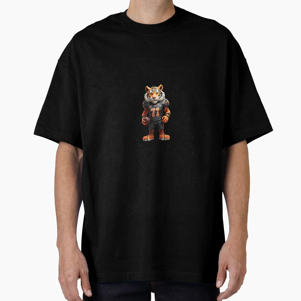 Football Tiger T-Shirt - Minimalist Print Men Women - T-Shirt, Sweatshirt, Hoodie