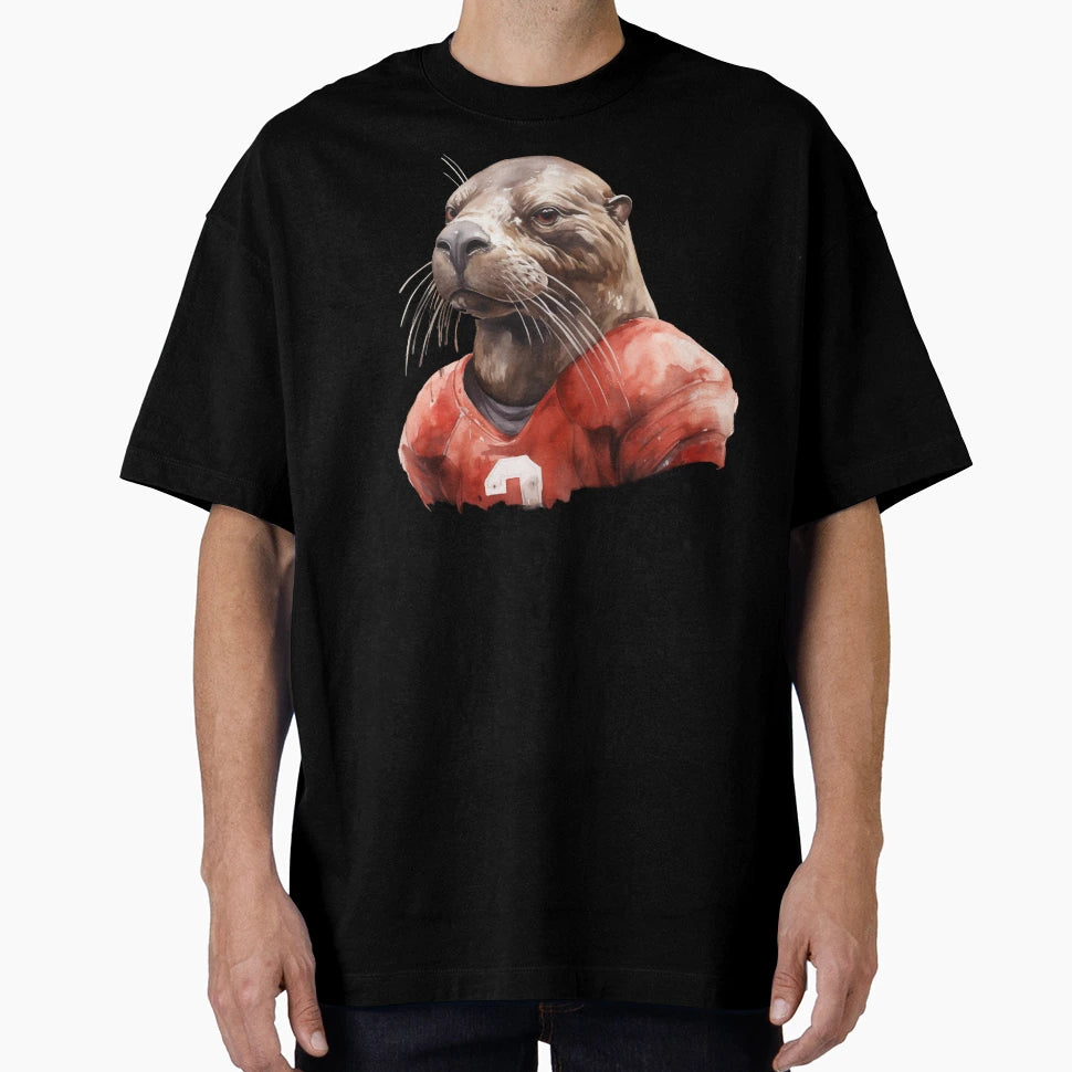 Seal As American Football Player T-Shirt - Graphic Print Men Women - T-Shirt, Sweatshirt, Hoodie