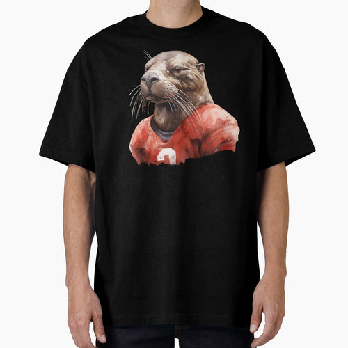 Seal As American Football Player T-Shirt - Graphic Print Men Women - T-Shirt, Sweatshirt, Hoodie