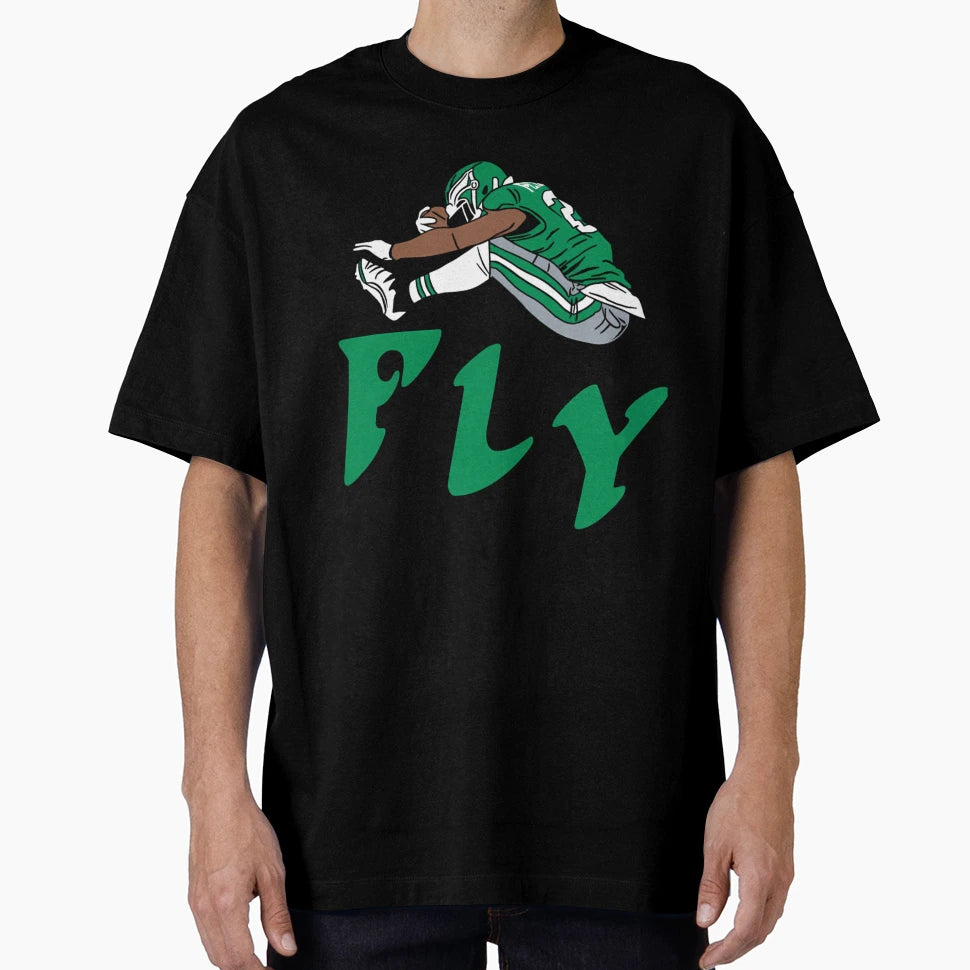 Fly Saquon Philadelphia Football T-Shirt - Unique Graphic Men Women - T-Shirt, Sweatshirt, Hoodie