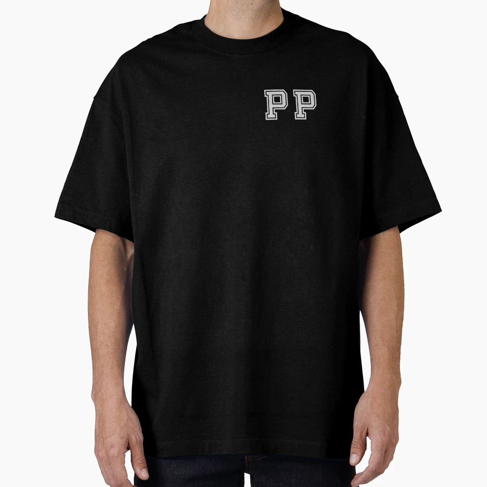 P P Varsity Initials Varsity Letters T-Shirt - Custom Art Print Men Women - T-Shirt, Sweatshirt, Hoodie