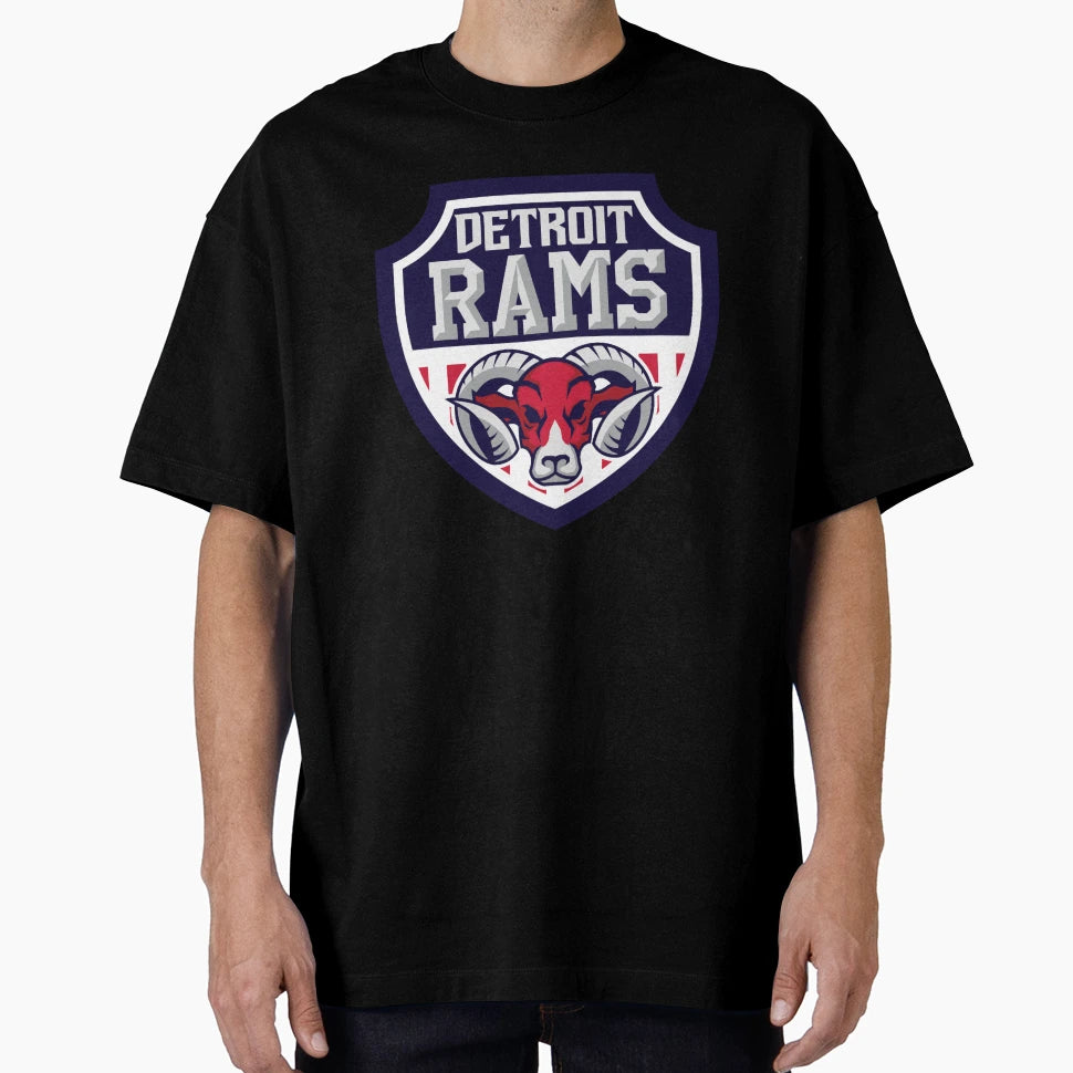 Detroit Rams T-Shirt - Minimalist Print for Adults - T-Shirt, Sweatshirt, Hoodie
