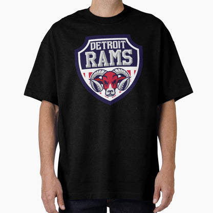 Detroit Rams T-Shirt - Minimalist Print for Adults - T-Shirt, Sweatshirt, Hoodie