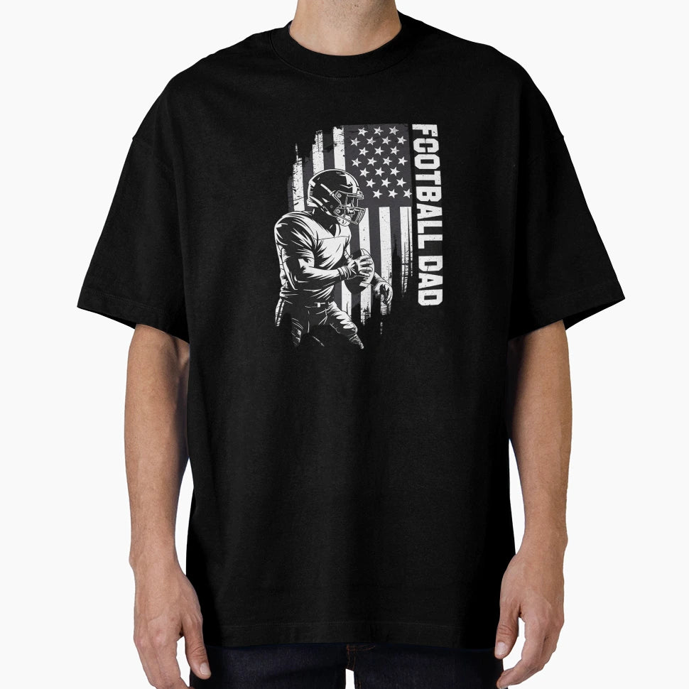Football Dad American Football T-Shirt - Aesthetic Graphic Men Women - T-Shirt, Sweatshirt, Hoodie