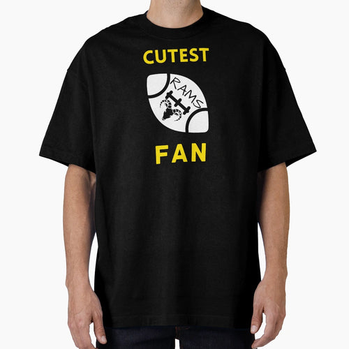 American Football Cutest Rams Fan T-Shirt - Custom Art Print for Adults - T-Shirt, Sweatshirt, Hoodie