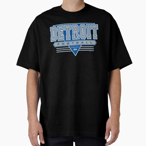 Detroit Football Lions Inspired 90S T-Shirt - Custom Art Print Unisex - T-Shirt, Sweatshirt, Hoodie