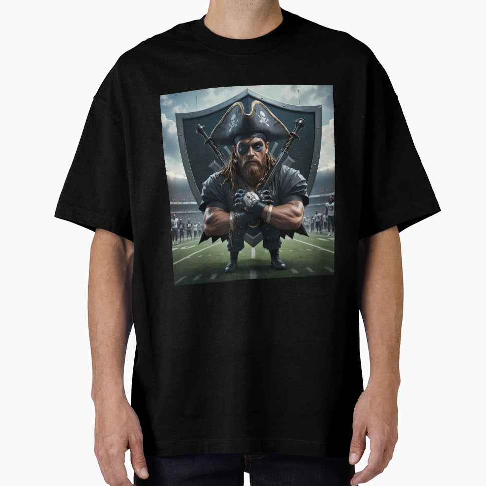 Mini Black Pirate Iconic Sports T-Shirt - Casual Everyday Wear Unisex - T-Shirt, Sweatshirt, Hoodie