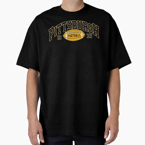Pittsburgh Football Varsity T-Shirt - Streetwear Style for Adults - T-Shirt, Sweatshirt, Hoodie