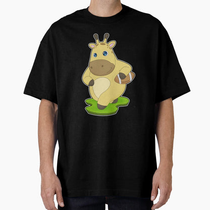 Giraffe American Football T-Shirt - Graphic Print Men Women - T-Shirt, Sweatshirt, Hoodie