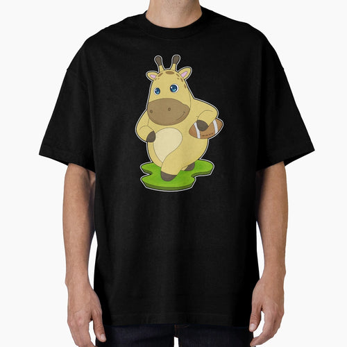 Giraffe American Football T-Shirt - Graphic Print Men Women - T-Shirt, Sweatshirt, Hoodie