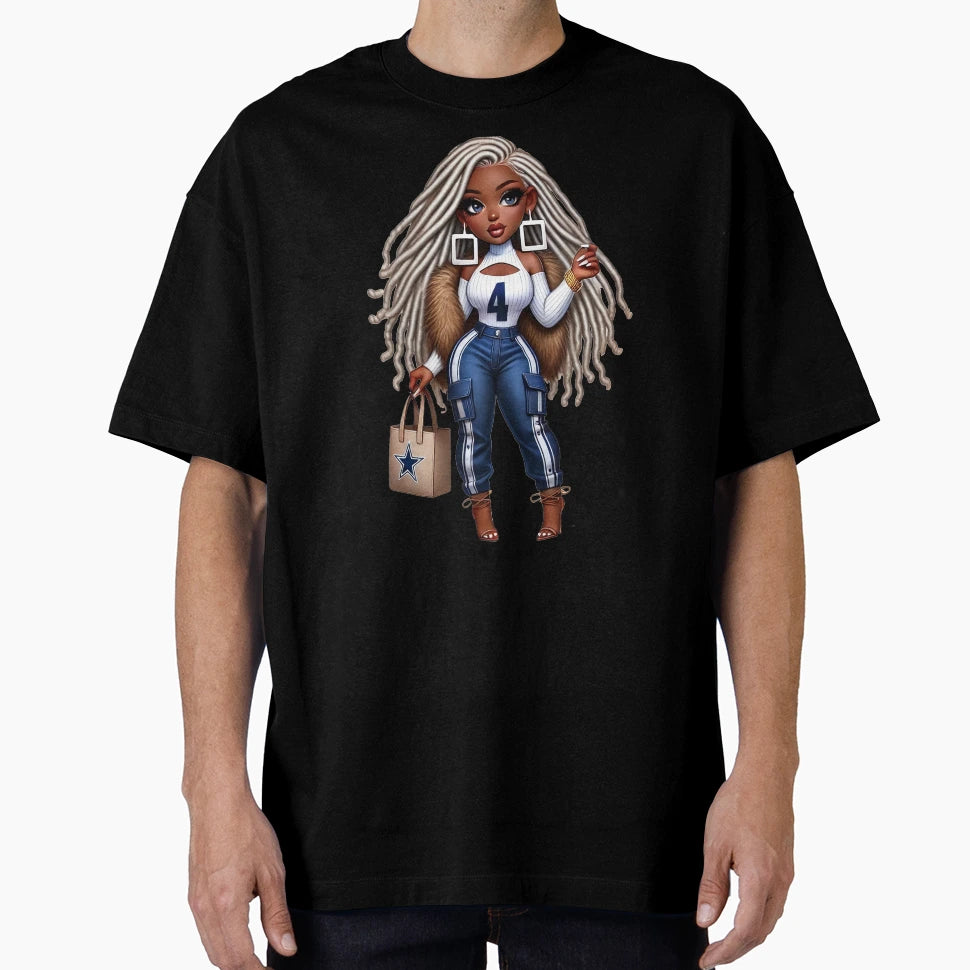 Dallas Cowboys Chibi T-Shirt - Unique Graphic for Adults - T-Shirt, Sweatshirt, Hoodie