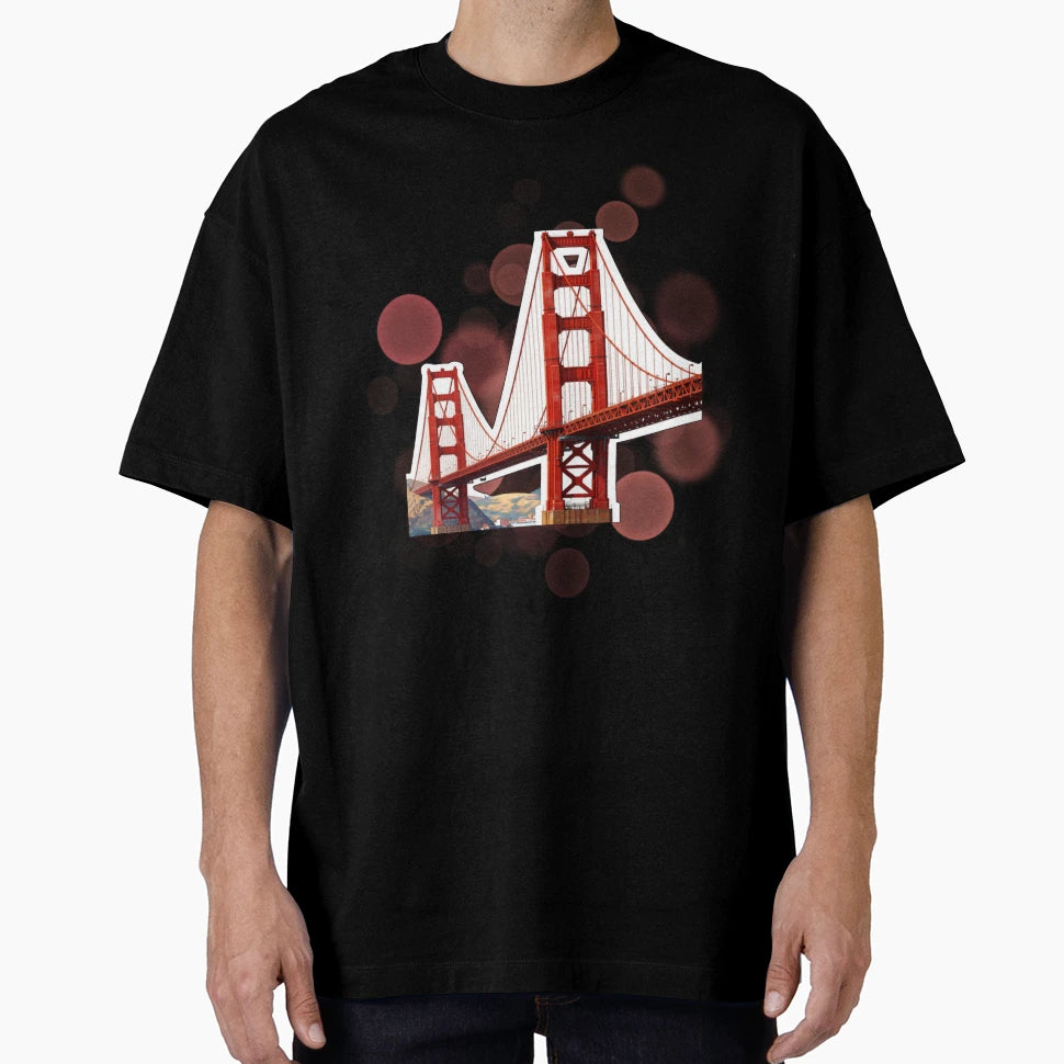 Golden Gate Bridge San Francisco Usa T-Shirt - Custom Art Print for Adults - T-Shirt, Sweatshirt, Hoodie