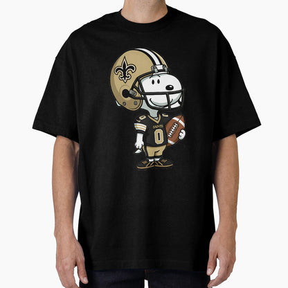 Snoopy Holding Football New Orleans T-Shirt - Minimalist Print Unisex - T-Shirt, Sweatshirt, Hoodie