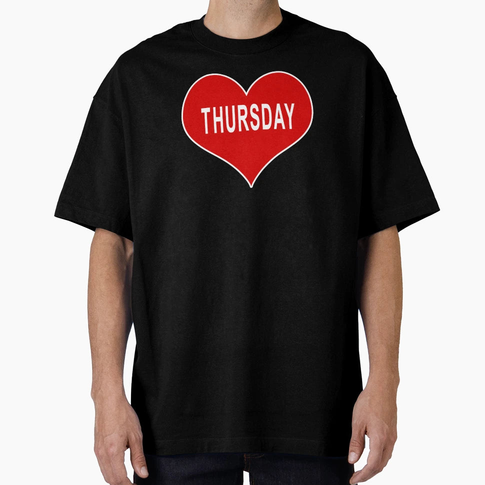 Thursday Red Love Heart T-Shirt - Casual Everyday Wear Men Women - T-Shirt, Sweatshirt, Hoodie