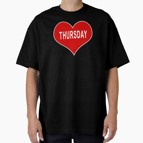 Thursday Red Love Heart T-Shirt - Casual Everyday Wear Men Women - T-Shirt, Sweatshirt, Hoodie