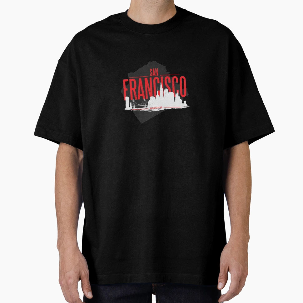 San Francisco Usa Skyline T-Shirt - Unique Graphic for Adults - T-Shirt, Sweatshirt, Hoodie