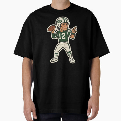 Gridiron Greats Cartoon Tribute Joe T-Shirt - Casual Everyday Wear Unisex - T-Shirt, Sweatshirt, Hoodie