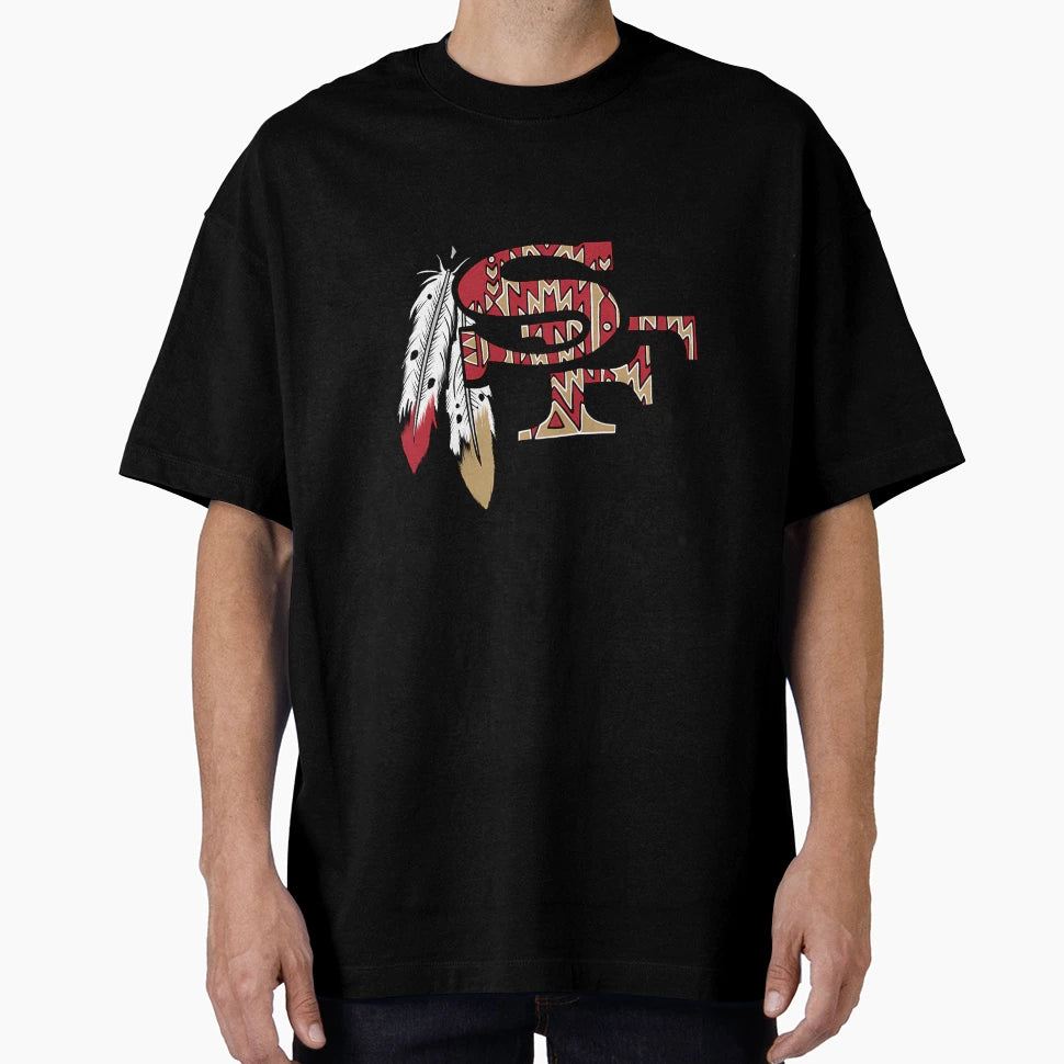 Native American 49Ers Logo T-Shirt - Aesthetic Graphic for Adults - T-Shirt, Sweatshirt, Hoodie