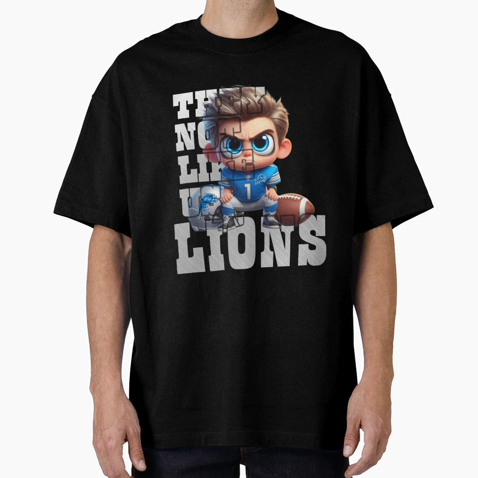 Detroit Lions They Not Like Us T-Shirt - Custom Art Print for Adults - T-Shirt, Sweatshirt, Hoodie
