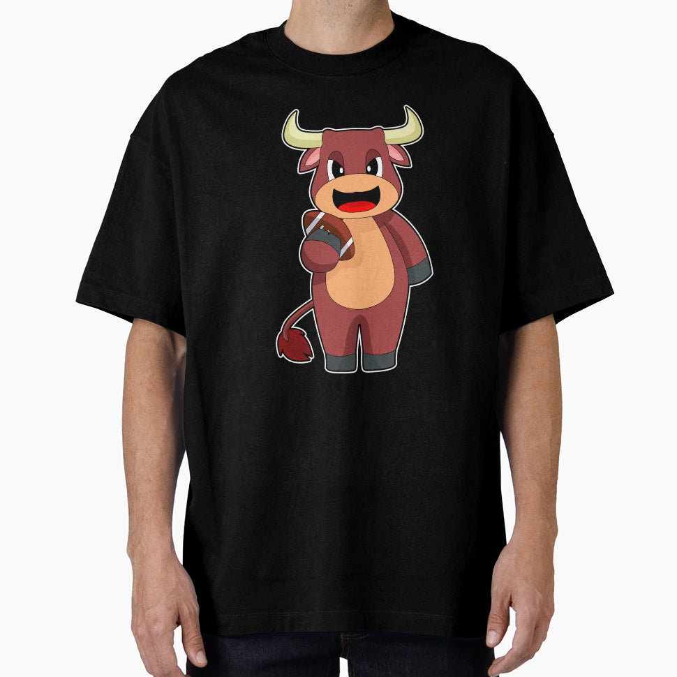 Bull American Football T-Shirt - Minimalist Print for Adults - T-Shirt, Sweatshirt, Hoodie
