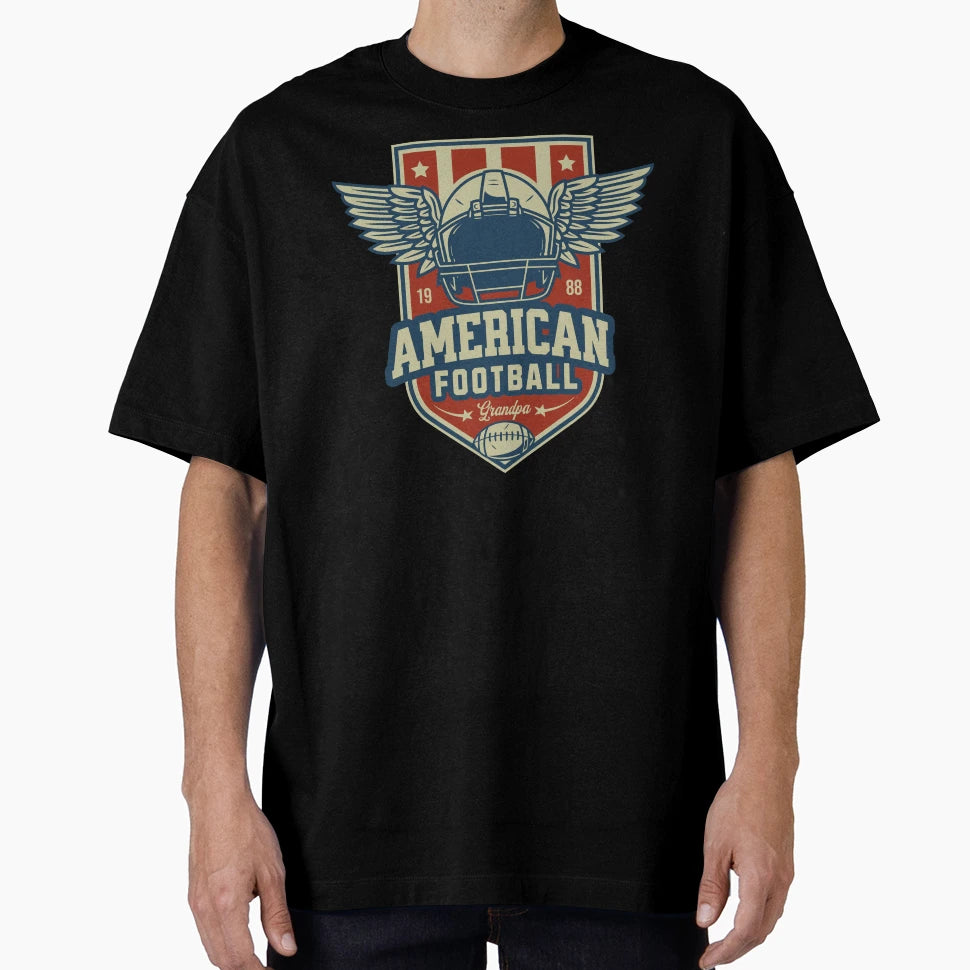 American Football Grandpa T-Shirt - Minimalist Print for Adults - T-Shirt, Sweatshirt, Hoodie