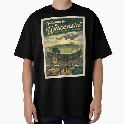 Lambeau Field Dawn Welcome To Wisconsin T-Shirt - Trendy Graphic Unisex - T-Shirt, Sweatshirt, Hoodie
