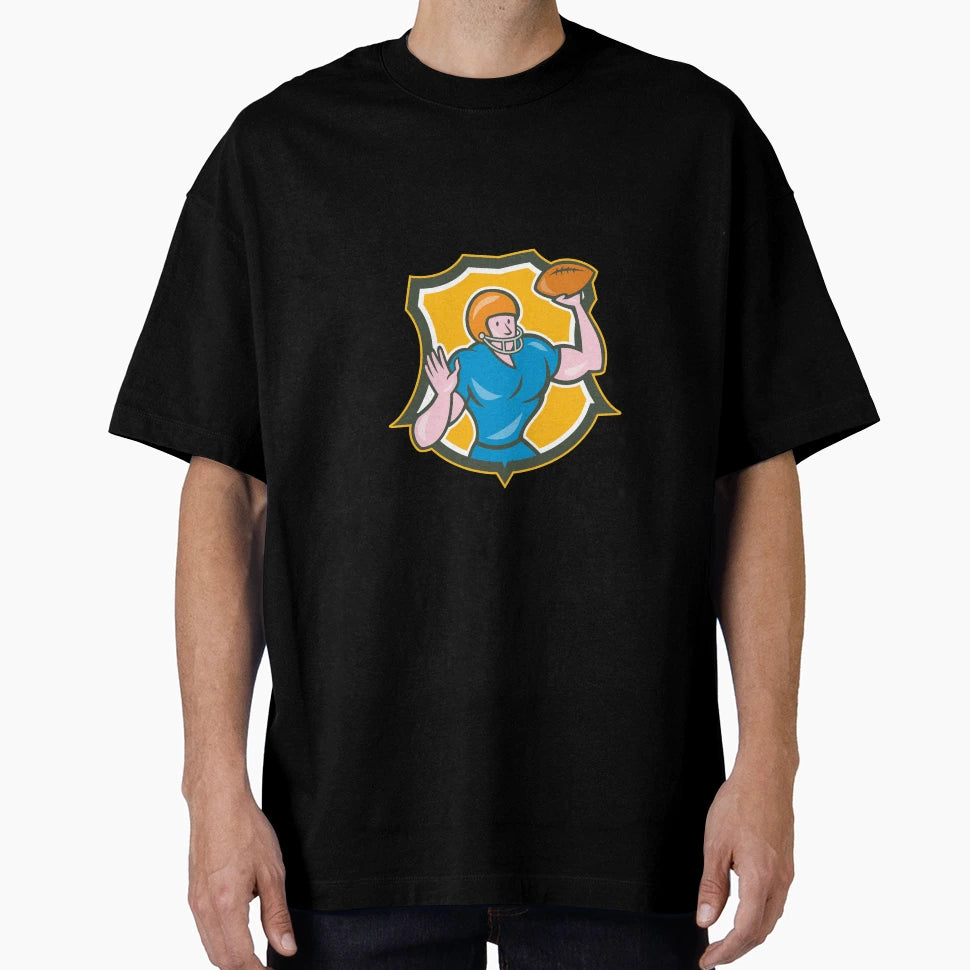American Football Qb Throwing T-Shirt - Casual Everyday Wear for Adults - T-Shirt, Sweatshirt, Hoodie